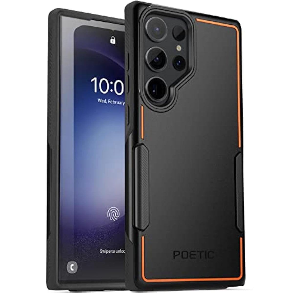 Neon Series Case Designed For Samsung Galaxy S23 Ultra 5G 6.8 Inch, Dual Layer Heavy Duty Tough Rugged Lightweight Slim Shockproof Protective Case 2023 New Cover For Galaxy S23 Ultra 5G, Black