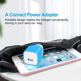 Android Charger Micro Usb Cable Single Port Wall Block Phone Plug 6Ft Charging Cord For Samsung Galaxy S7 S6 Edge/Active/S5 S4 S3 S2, Note 6 5 4,A10 J8 J3V J7V J7 J3 J6 J5 J2, Blue, Pt-Wc-03