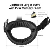 K4 Flex Comfort Lite Head Strap for Quest 3/3S, Adjustable Original Replacement Elite Strap with PU Foam Padding, Larger Headrest & Streamlined