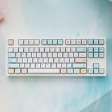 Cuxiu Chalk Keycaps 136 Keys Pbt Keycap Set For Cherry Mx Switches Cherry Prof