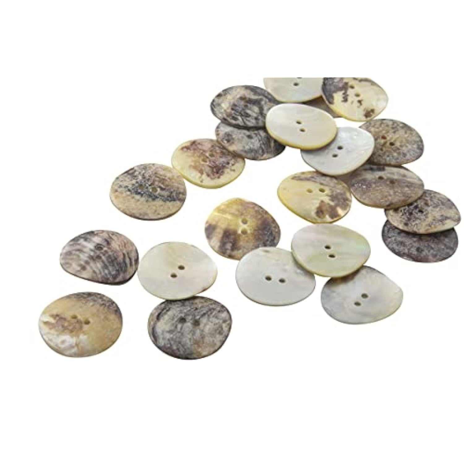 Natural Pearl White 2 Hole Shell Button Round Sewing Button For Diy Cr