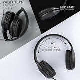 Classroom Headphones-Bulk 10-Pack, Student On Ear Comfy Swivel Earphones For Library, School, Airplane, Kids-For Online Learning And Travel, Hq Stereo Sound 3.5Mm Jack (Black)
