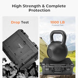 Starlink Mini Case, Ip67 Waterproof Hard Case With With Custom Fit Foam, Portable Travel & Camping Storage For Starlink Mini Dish & Accessories, Perfect For Outdoor Use