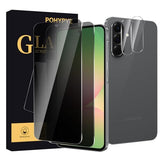 [2+2 Pack Privacy Screen Protector for  Galaxy A56 5G?2 Anti-Spy Tempered Glass Film+2 Camera Lens Protector, Anti-Scratch, 9H