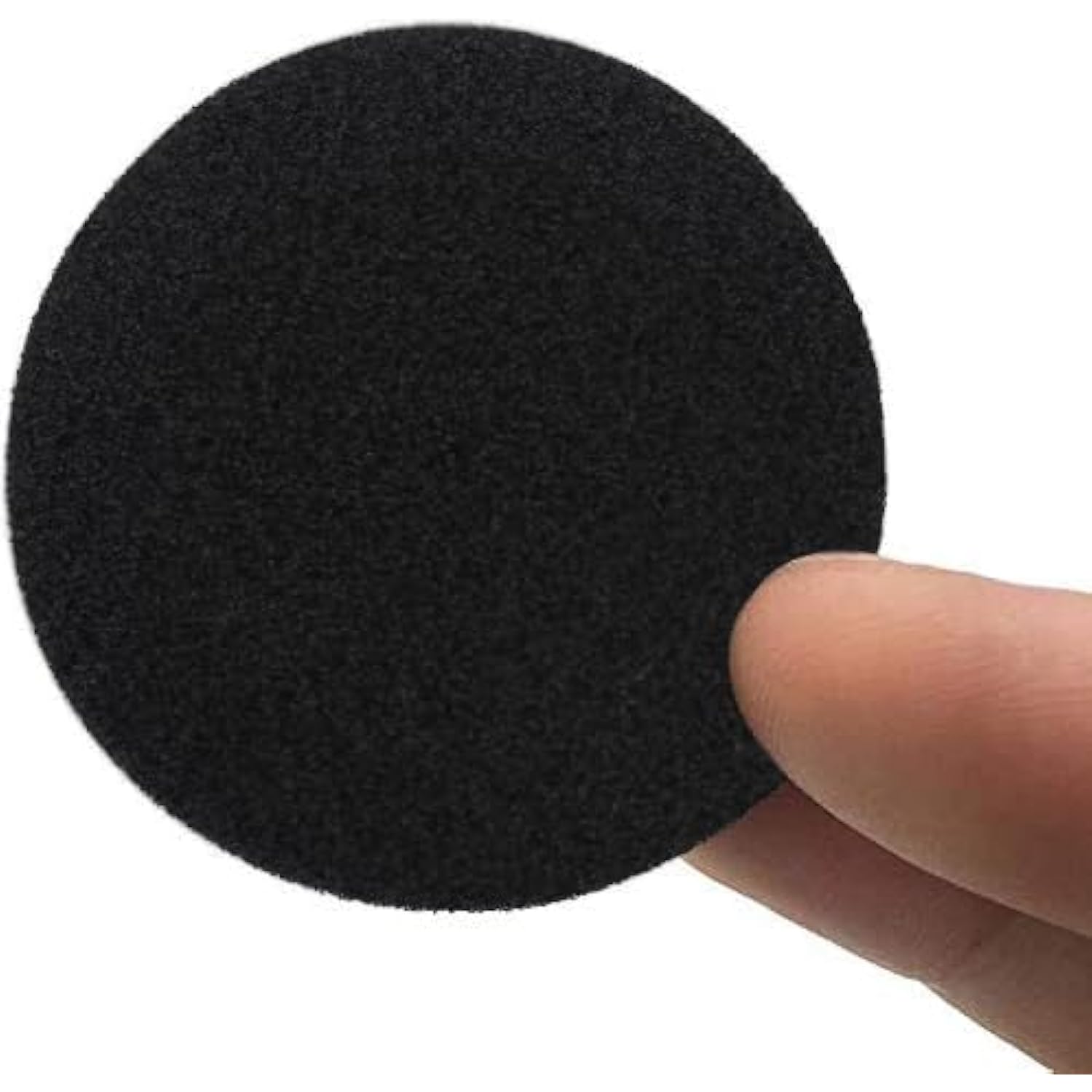 Ear Cushions Soft Foam Covers 45Mm - 1.8" Inch Diameter Replacement Sponge Cover Earpads For Most Standard Size Office Telephone Headsets, On Ear Headphones (Black) 12 Pack