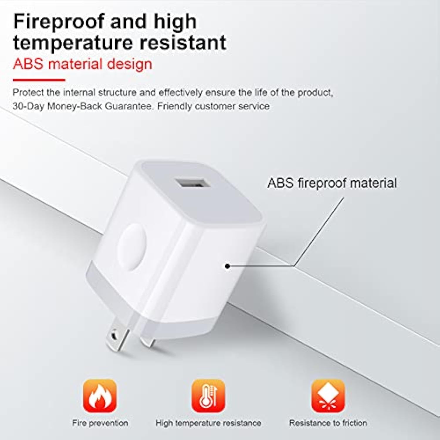 Iphone Charger Block, Plug In Phone Charger, 4Pack Single Port Usb Wall Charge Fast Charging Adapter Cube Box For Iphone 16 15 14 13 Se(2020) 12/11Pro/Xs/Xs Max,Samsung Galaxy S25/S24/S23,Lg