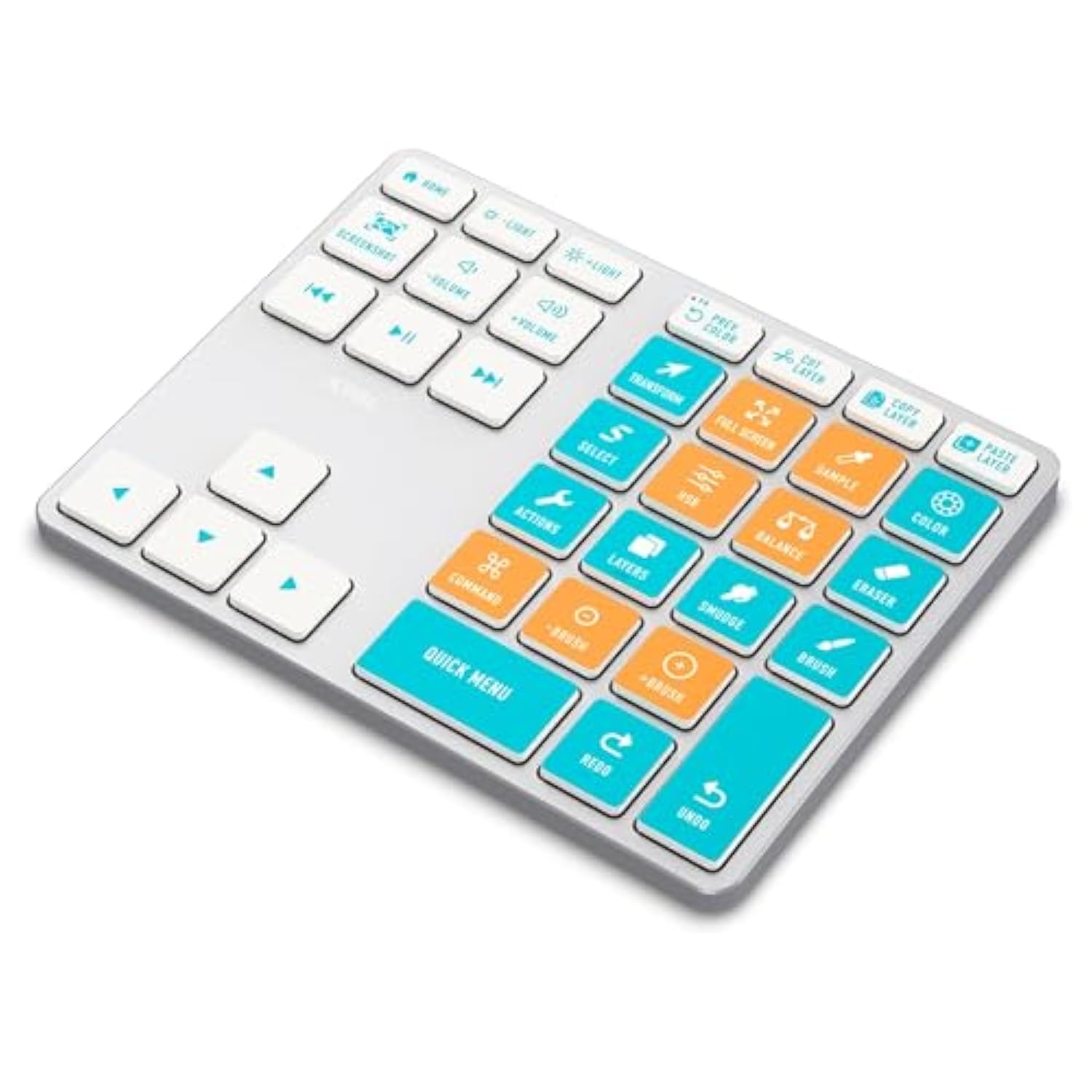 Proguide Wireless Keyboard For Procreate - Bluetooth Rechargeable Macro Pad Mi