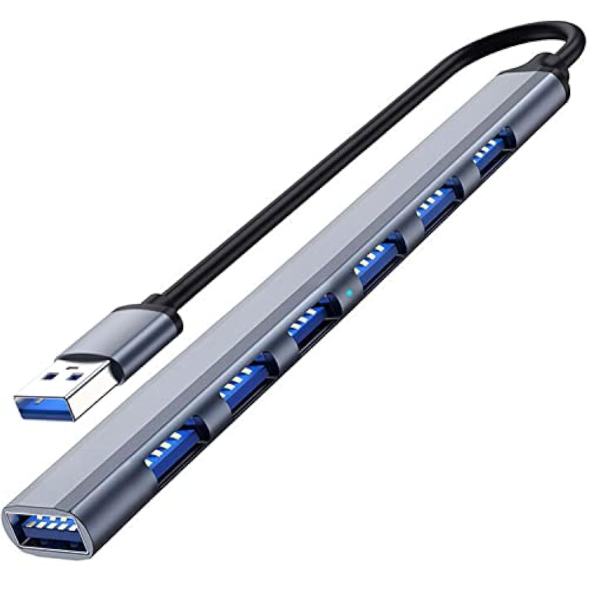 Usb Hub 3.0 With 7 Ports, Aluminium Usb 3.0 Hub Usb Splitter Usb Extender For