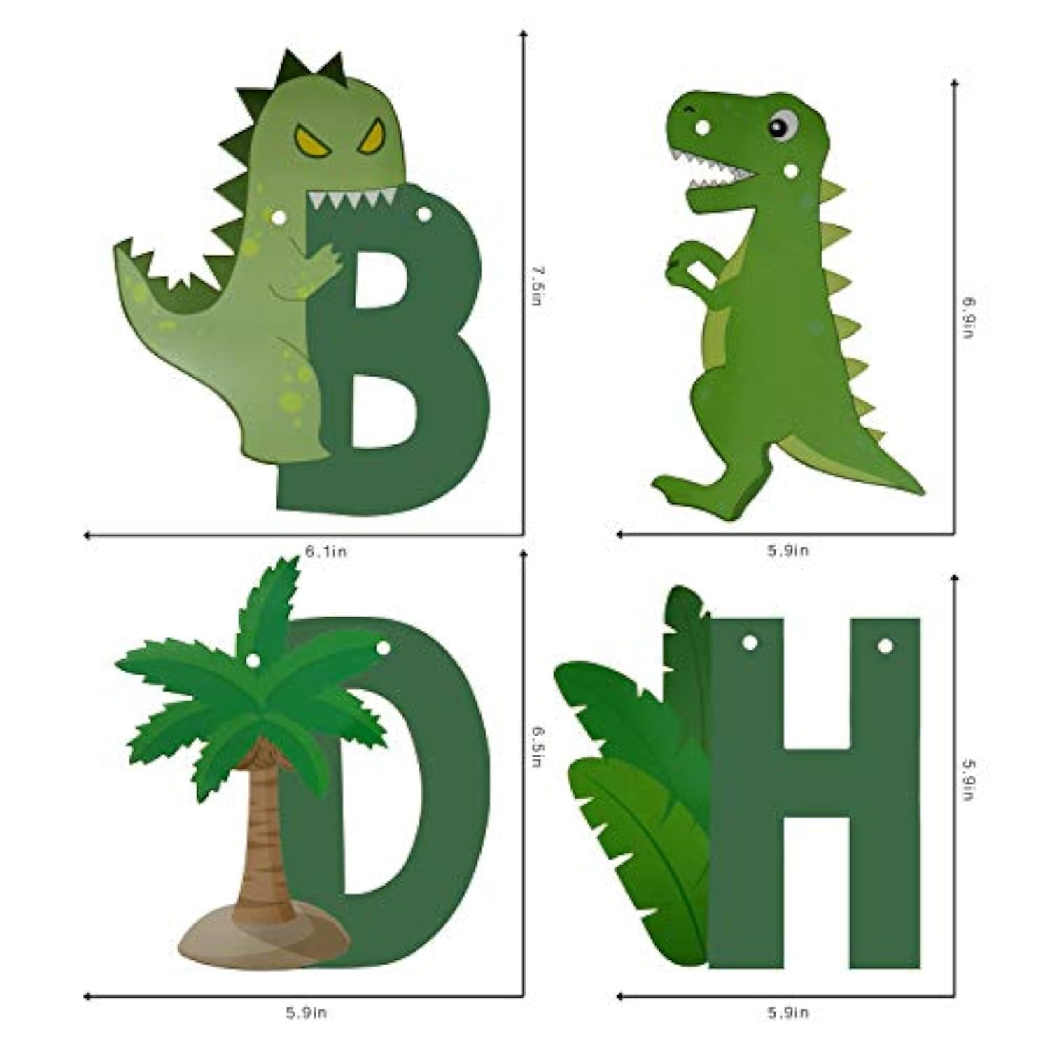 Dinosaur Birthday Banner Happy Birthday Party Decorations Kids Dinosaur Theme