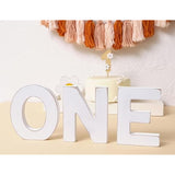 Wooden One Letter Sign For 1St Birthday - Wooden One Table Centerpieces, 1St Birthday Decorations, One Standing Letters For 1St Birthday, First Birthday Photo Shoot Prop