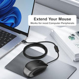 Usb Extension Cable, 10 Ft [5Pack] Extra Long Type A Male To Female Usb 2.0 Extender Cord Usb A Charging & Data Transfer For Keyboard, Mouse, Printer, Flash Drive, Phone, Led Lights-Black