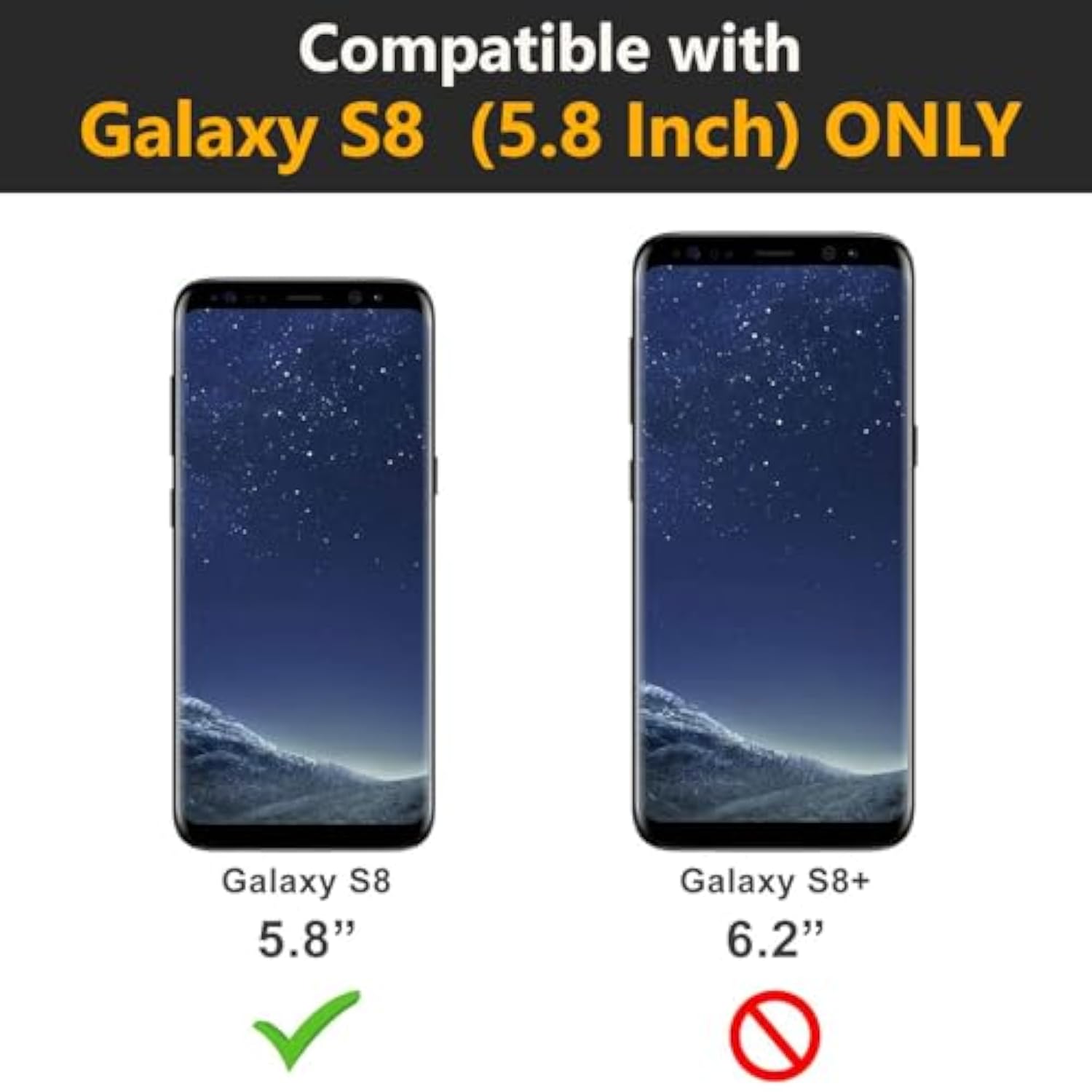 Samsung Galaxy S8 Case, Full Body Bumper Case Built-In Screen Protector Slim Clear Shock-Absorbing Dustproof Lightweight Cover Case For Samsung Galaxy S8 5.8 Inch