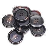 10Pcs 1 Inch Real Horn Buttons For Blazer, Suit, Coats, Overcoat, Wint