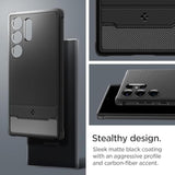 Spigen Rugged Armor Case for Samsung Galaxy S24 Ultra - Matte Black