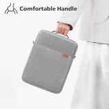Tablet Sleeve Case 12.5 Inch Shoulder Bag For 13" 13.6" Macbook Air M3 M2/ Macbook Pro 14 M1 M2/ 12.9" 13" Ipad Pro M4/ Ipad Air M2 Tablet / 13 Inch Surface Pro 10 9 8/13.4" Xps 13 Samsung,Grey
