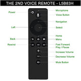 Replacement Voice Remote Control L5B83H with Power and Volume Control fit for -TV-Cube, -TV-Stick, -Stick-4K, and -TVs