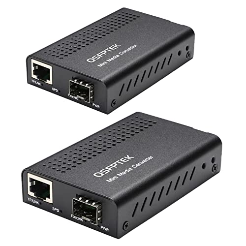 10G Mini Media Coverter, 10 Gigabit Fiber To 10Gb Copper Utp Media Converter, Mini Unmanaged 1X 100M/1G/2.5G/5G/10Gbase-T Rj45 To 1X 10Gbase-X Sfp+ Slot 10Gigabit Ethernet Media Converter - 2Pcs