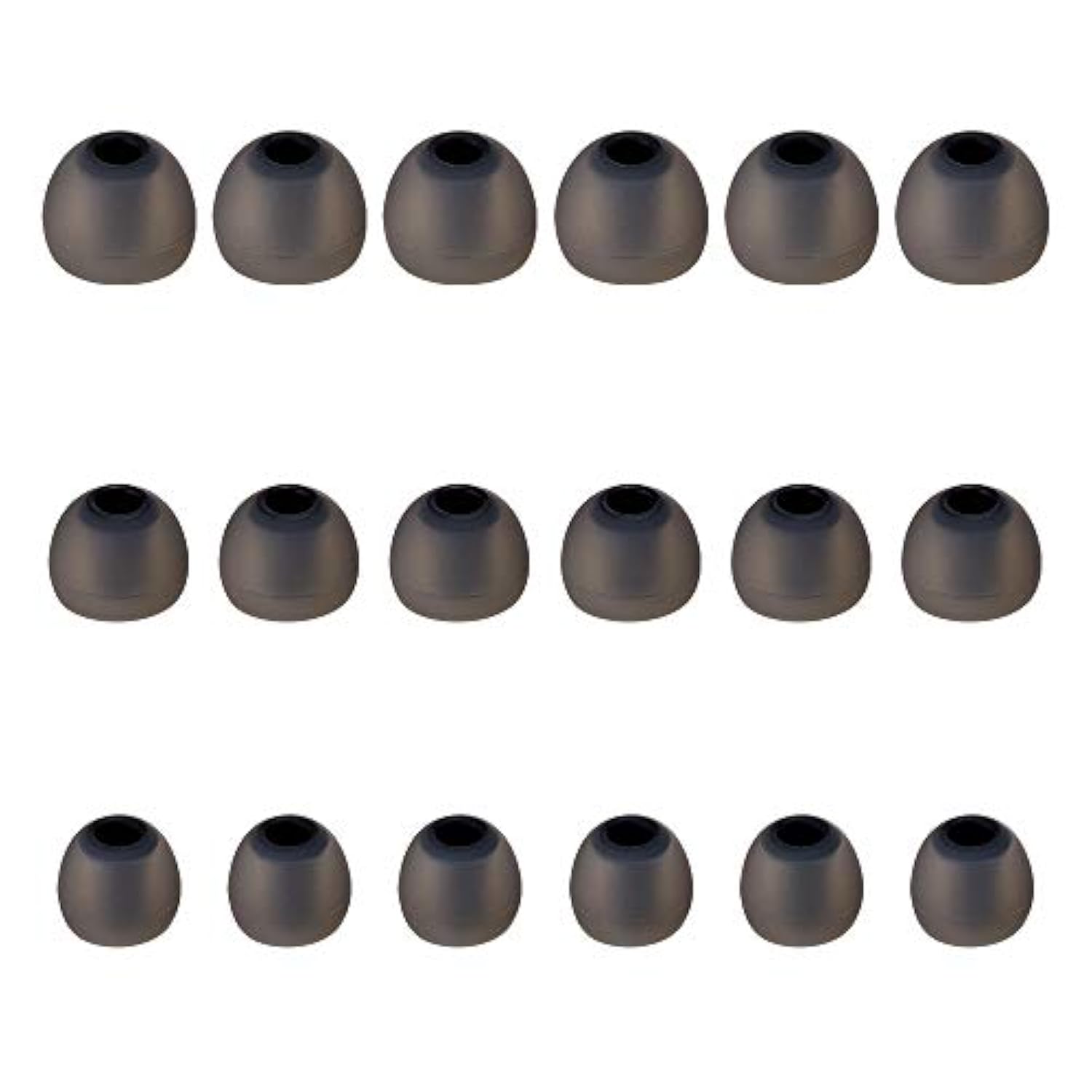 9 Pairs Silicone Earbud Tips S/M/L for In-Ear Headphones Black