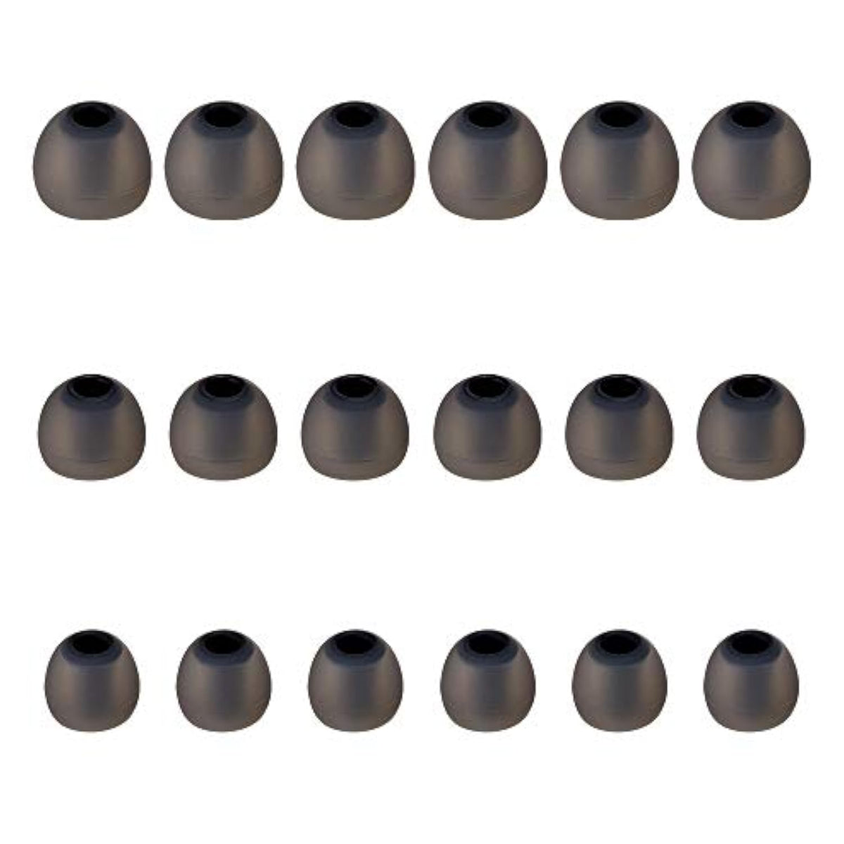 9 Pairs Silicone Earbud Tips S/M/L for In-Ear Headphones Black