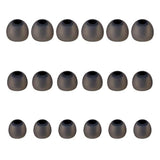 9 Pairs Silicone Earbud Tips S/M/L for In-Ear Headphones Black
