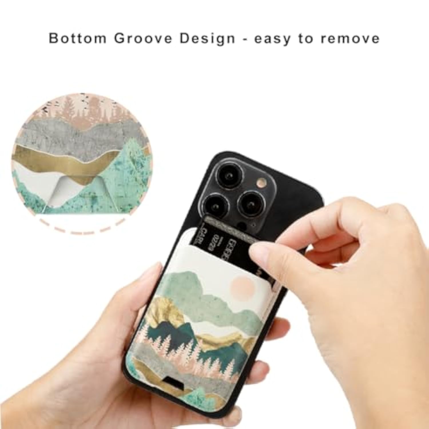 MagSafe Slim Leather Wallet, Magnetic Card Holder for iPhone 15/14/13/12