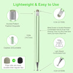 Stylus Pen For Touchscreen,3Pcs 2In1 High Precision Sensitivity Stylus, Suitable For Iphone/Ipad/Android Stylus For Ipad,Compatible With All Touch(Green/Purple/Rose Gold + 4Tips)