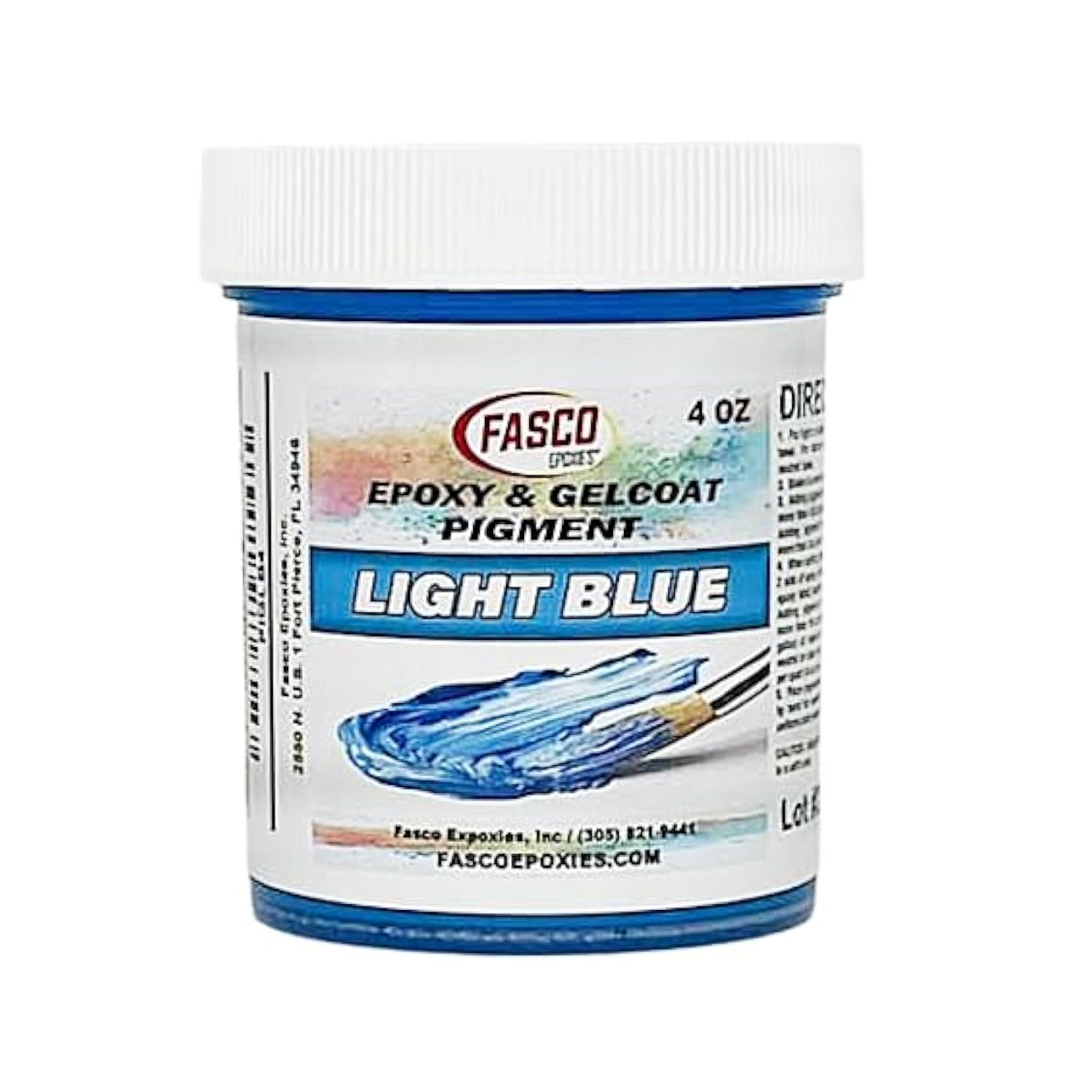 Light Blue Pigment For Epoxy Resin & Gelcoat – Concentrated Colorant - 4 Oz