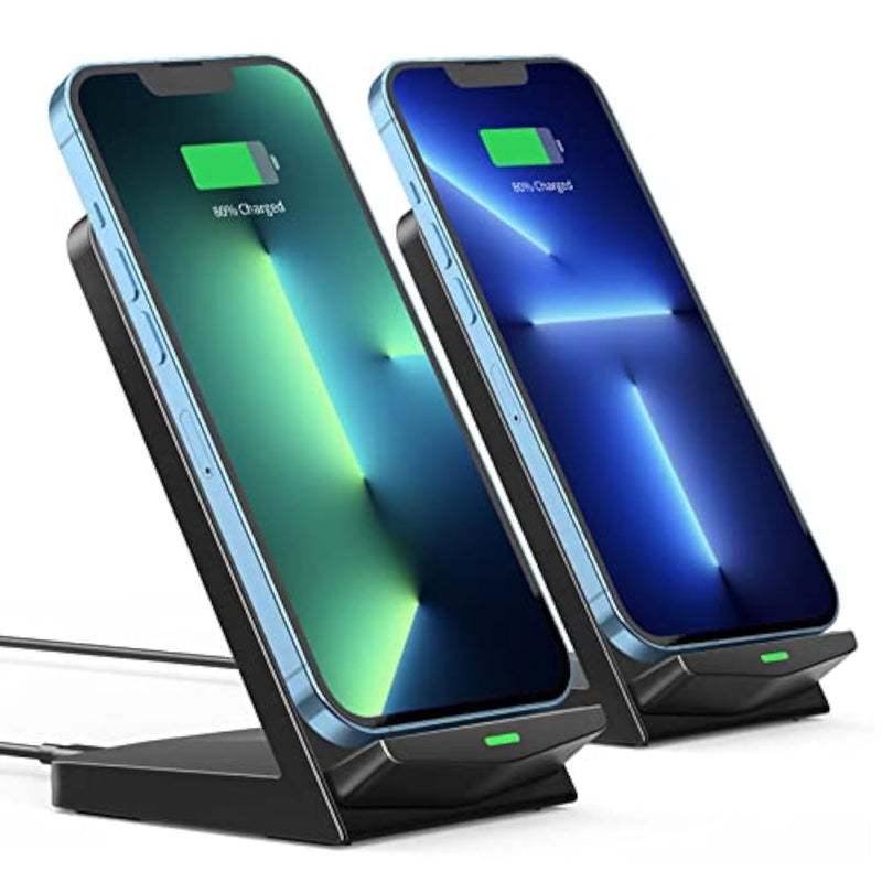 Wireless Charger [2 Pack],15W Fast Wireless Charging Stand,Wireless Charger Compatible With Iphone 15/15 Plus/15 Pro Max/14/13/12 /11Pro Max/Xr/Xs/X/8 Plus,Galaxy S23/S22/S21/S20 Note 20/10,Google,Etc
