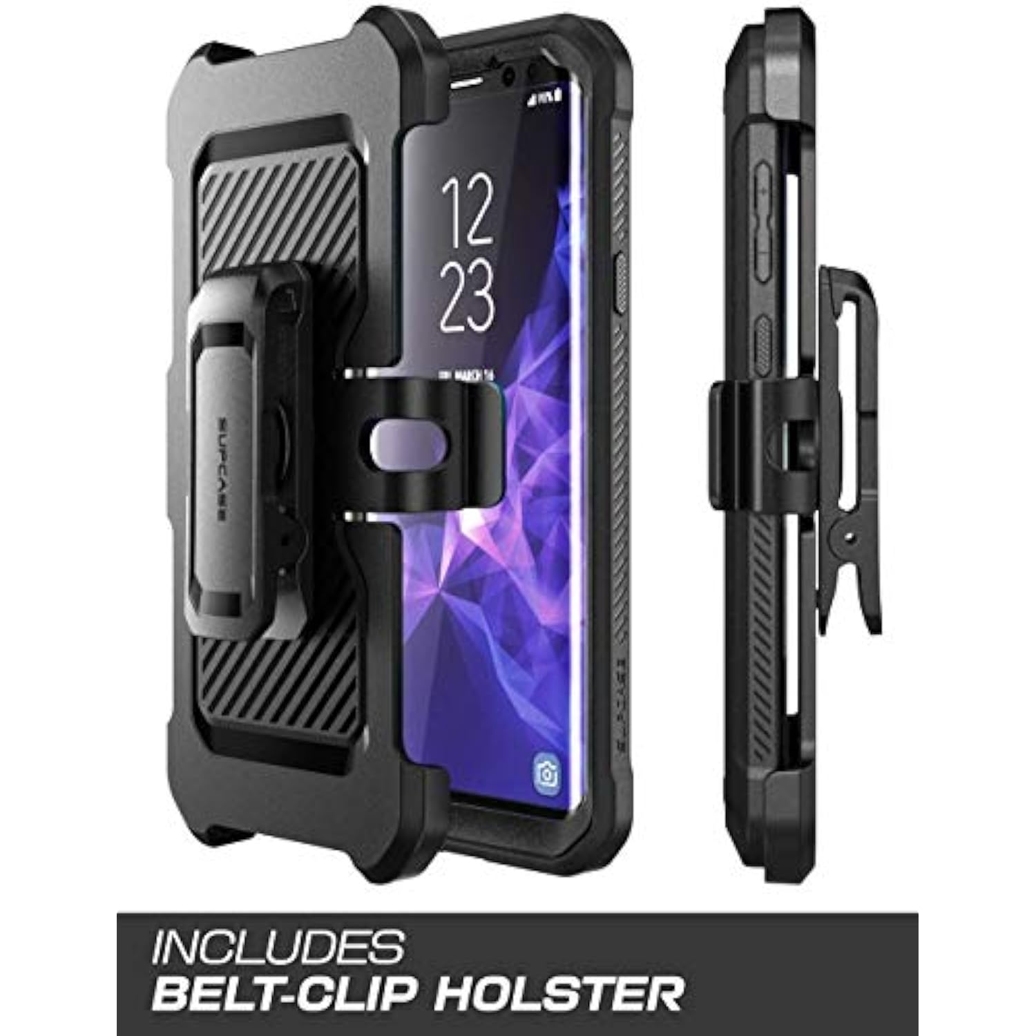 SUPCASE Unicorn Beetle Pro Rugged Case for Galaxy S9 with Screen Protector - Black