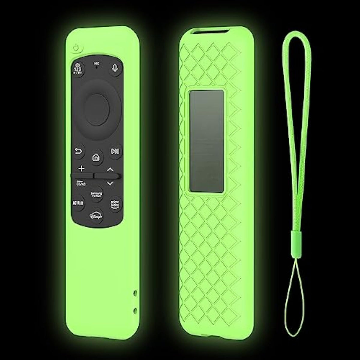 Case For Samsung Remote Covers 2023 New Bn59-01432J Bn59-01432A Bn59-01432 Smart Tv Solar Panel Remote Green Cover Protector Glow In Dark