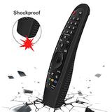 Silicone Protective Case For Lg Mr20Ga Mr19Ba Mr18Ba Mr650A Mr600 Remote Control, Anti-Slip Cover For Lg Akb75855501 Magic Remote Skin Protector,Black