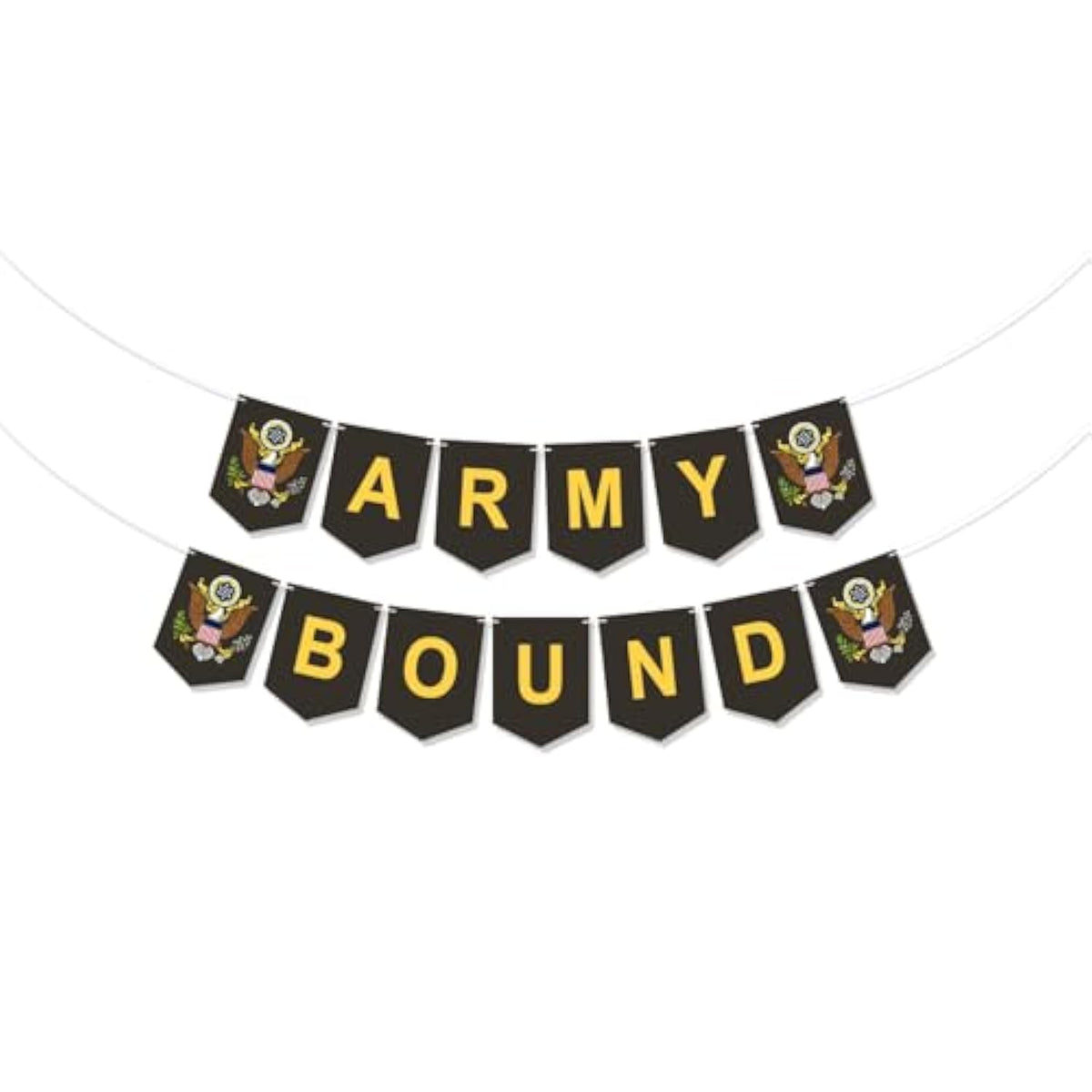 Military Bound Banner For Army Recruits, Graduation & Farewell Parties - Decoration Supplies