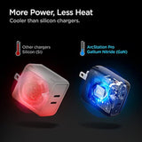 Usb C Wall Charger, Spigen 40W Dual Usb C Charger [Gan Fast] 30W Max Each, Foldable Fast Charger For Iphone 15 Pro Max Plus 14 13 Mini 12 Se Ipad Pro M4 Air M2 Macbook Air Galaxy Z Fold Flip 5 S24 8A