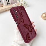 for  Galaxy A17 5G Case, Creative Butterfly Pattern Design for Girl Women, Soft Silicone Shockproof Anti-Scratch Protection Phone Cover for