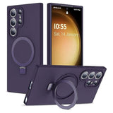 Purple Samsung Galaxy S24 Ultra Case with Stand, 6.8 Inch Screen Protection