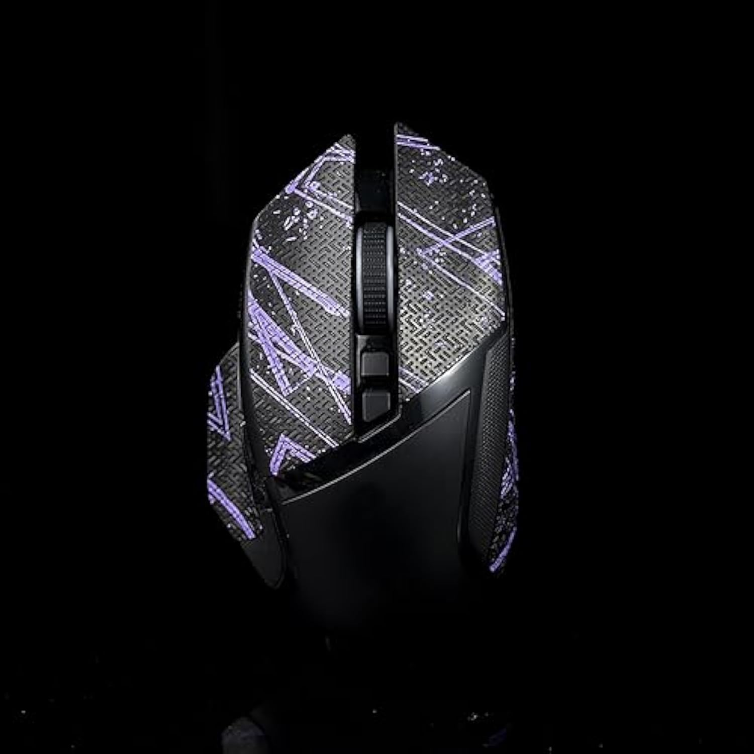 Grip Tape For Razer Basilisk X Hyperspeed, Basilisk Ultimate & V2 - Anti-Slip,Enhanced Control, Suck Sweat,Soft Leather,Improves Fps Gaming Grip [Pre-Cut] Black Purple 0.5Mm