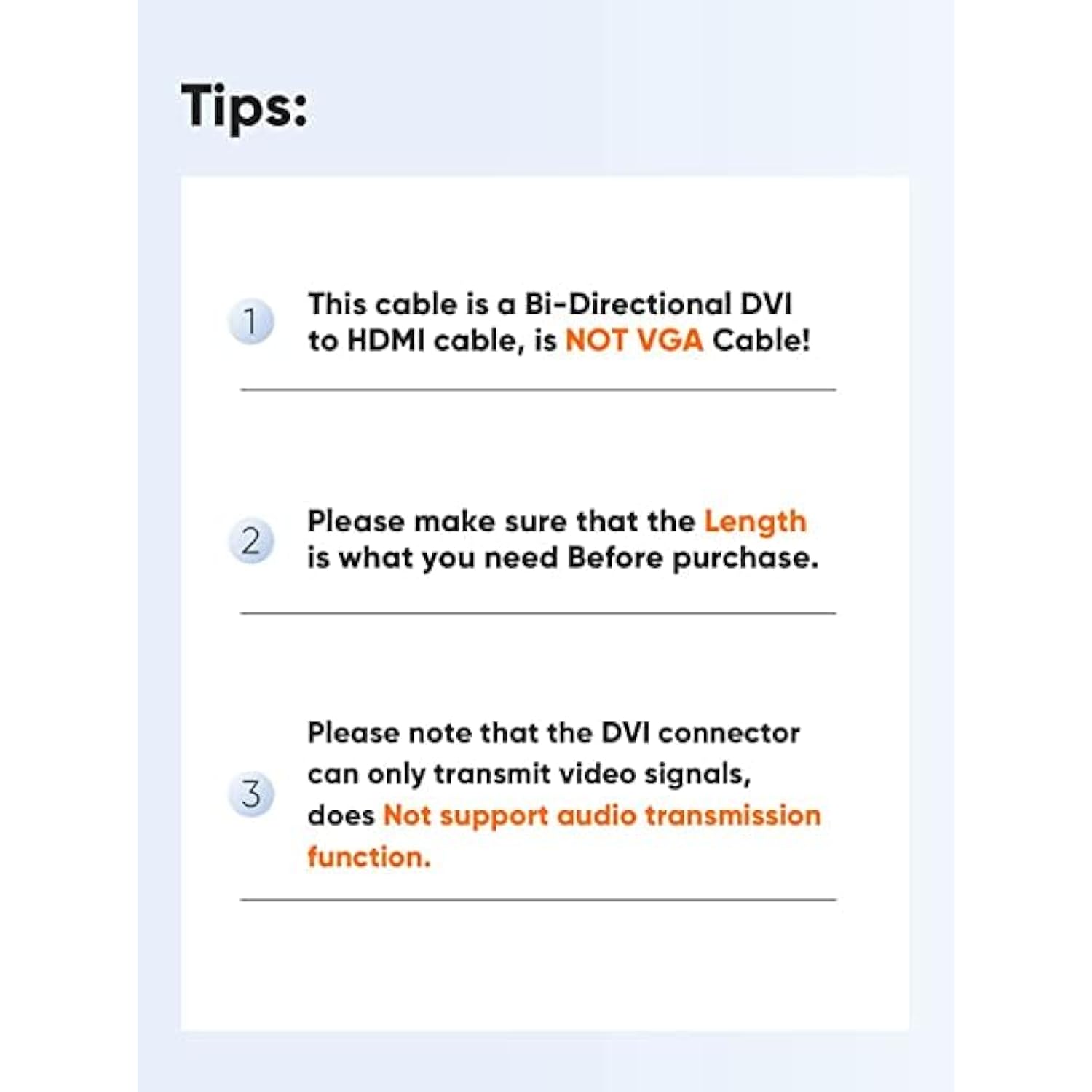 CableCreation HDMI Male to DVI Female 0.5ft [5 Pack], Bi-Directional HDMI Male