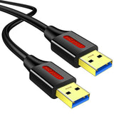 Usb 3.0 A To A Male Cable 10 Ft,Usb To Usb Cable Type A Male To Male Cable Usb