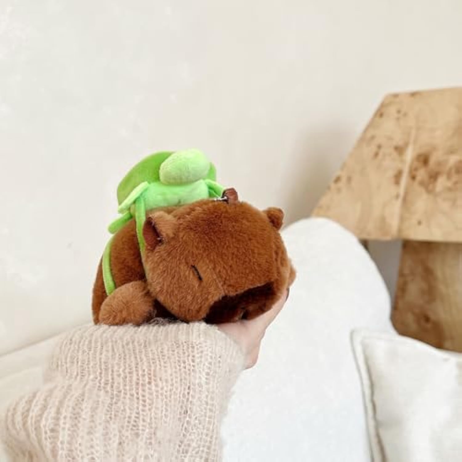 Cute Cartoon Plush Case For Airpods 4 4Rd Generation Case,3D Kawaii Fluffy Turtle Capybara Soft Silicone Cover With Keychain Cool Funny Boys Girls Women For Airpods 4