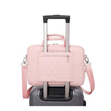 360 Degree Laptop Bag Full Cushioned Laptop Shoulder Bag For Macbook Pro 16 Inch And 15 Inch-15.6 Inch Laptop (Pink)