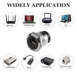 2Pcs Rj45 Cat6A Panel Mount Connector,Cat6A Ethernet Pass-Through Connector Fo