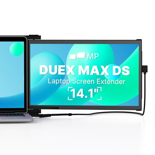 Portable Monitor - [2026 Upgrade] Mobile Pixels Max Ds 14.1'' Laptop Screen Extender, Usb C/Hdmi Plug And Play, 1080P Monitor For 14''-17 '' Laptops, Compatible With Mac/Windows/Android/Switch