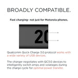 Motorola TurboPower 20 QC3.0 Charger with 1m USB-A to USB-C Cable for Moto G Play 2023/2024, G Power 2022/2023 5G, G Stylus 2022/2022 5G/2023/2023 5G, G 5G 2023/2024, Edge 2022/Edge+ 2022/2023