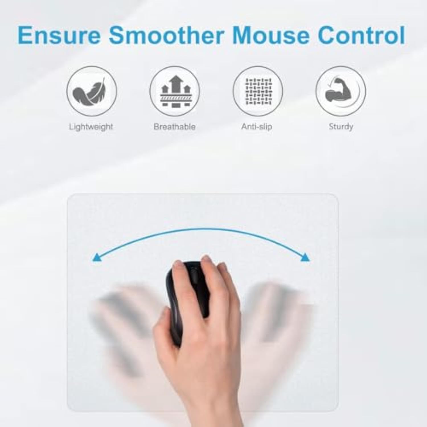 100Pcs Sublimation Mouse Pads Blanks White Mouse Mat Bulk For Sublimation Transfer Heat Press Printing Diy Crafts Mousepad For Custom With Non Slip Bottom,22 X 18 X 0.2 Cm