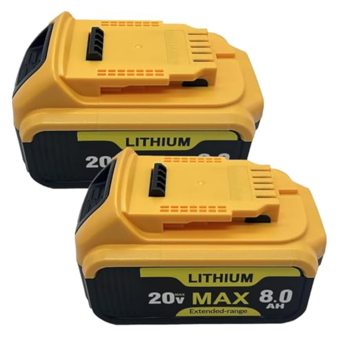 2 Pack 18V 4.0Ah Dc9096 Dc9098 Replacement Battery Compatible With Dewalt 18 Volt Battery Tools Drills Drivers Wrench Replacement For Dewalt 18V Battery Dc9099 Dw9095 Dw9096 Dw9098 De9038