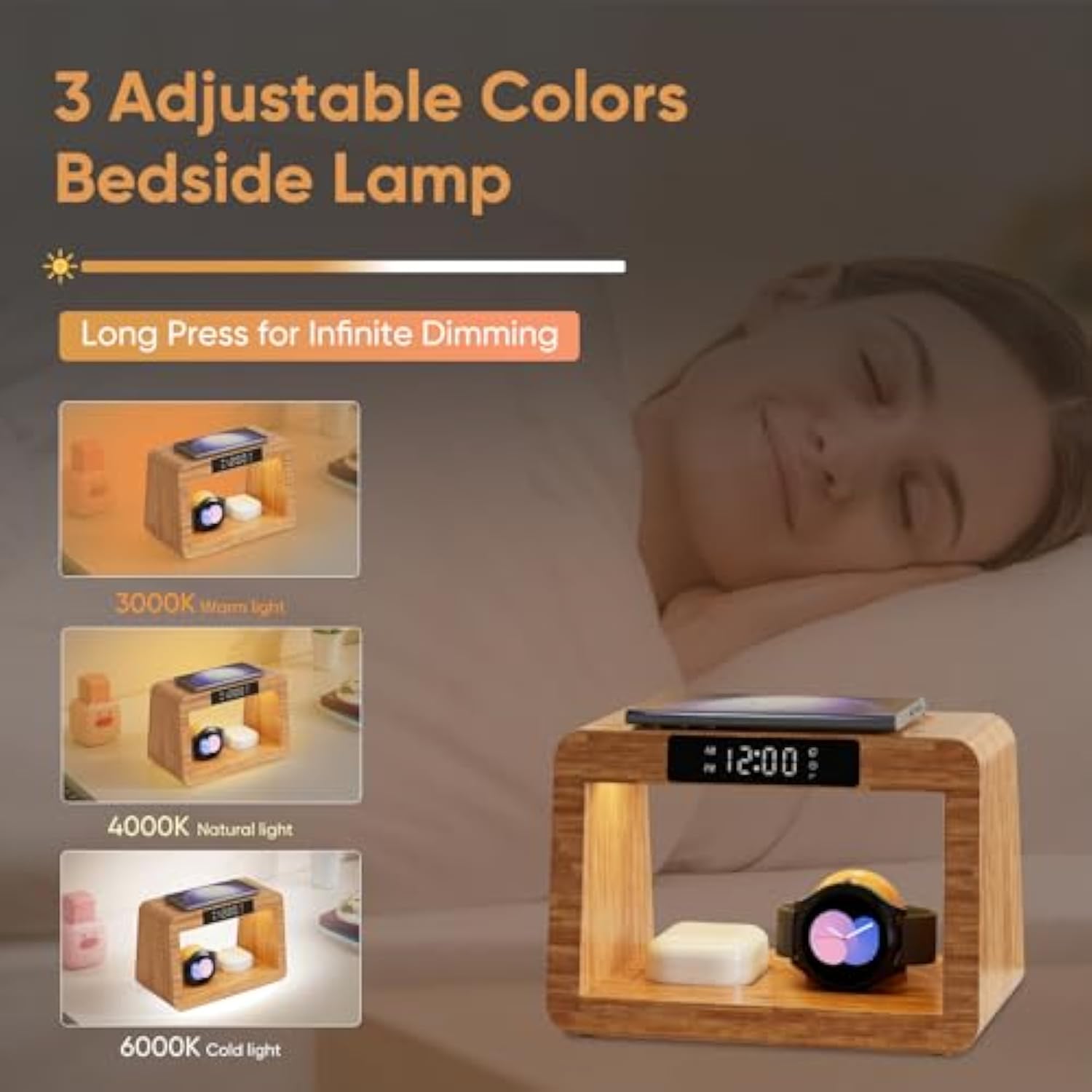 Wireless Charger Station For Samsung, Fast Charging Station With Led Light For Samsunglandroid Phone. Wireless Phone Charger Station Only For Samsung Watch