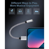 2Pack Iphone Headphone Adapter, [Apple Mfi Certified] Lightning To 3.5Mm Headphone/Earphone Audio Aux Jack Adapter Iphone Aux Adapter Dongle For Iphone 14 13 12 11 Pro Max Plus Mini Xr Xs 8 Ipad Ipod