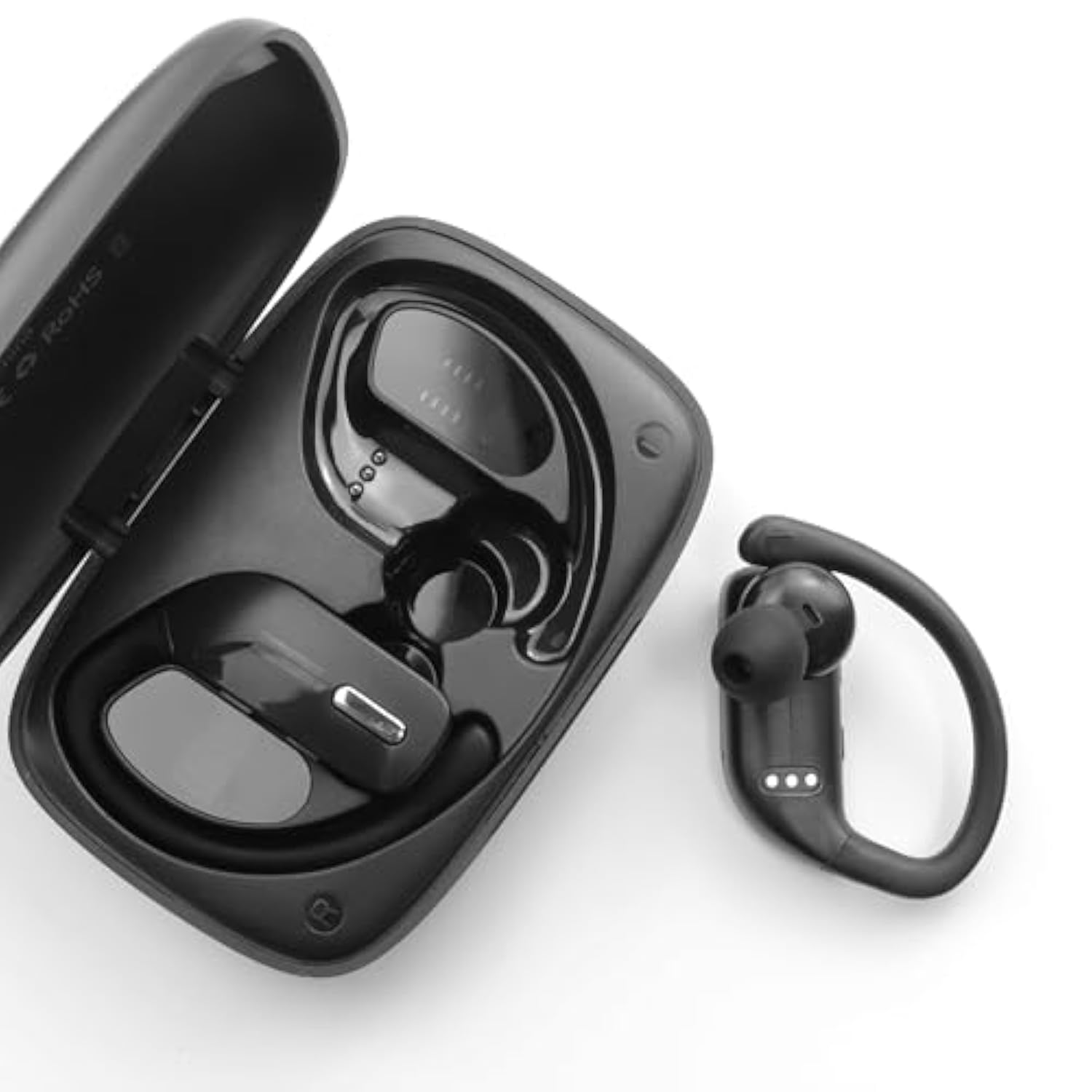 Replacement Silicone Ear Tips For Bmani T16 / Occiam T17 / Tozo T6 / Tozo T10 / Tonemac N18 Earbuds, 9 Pairs (S/M/L, Black)