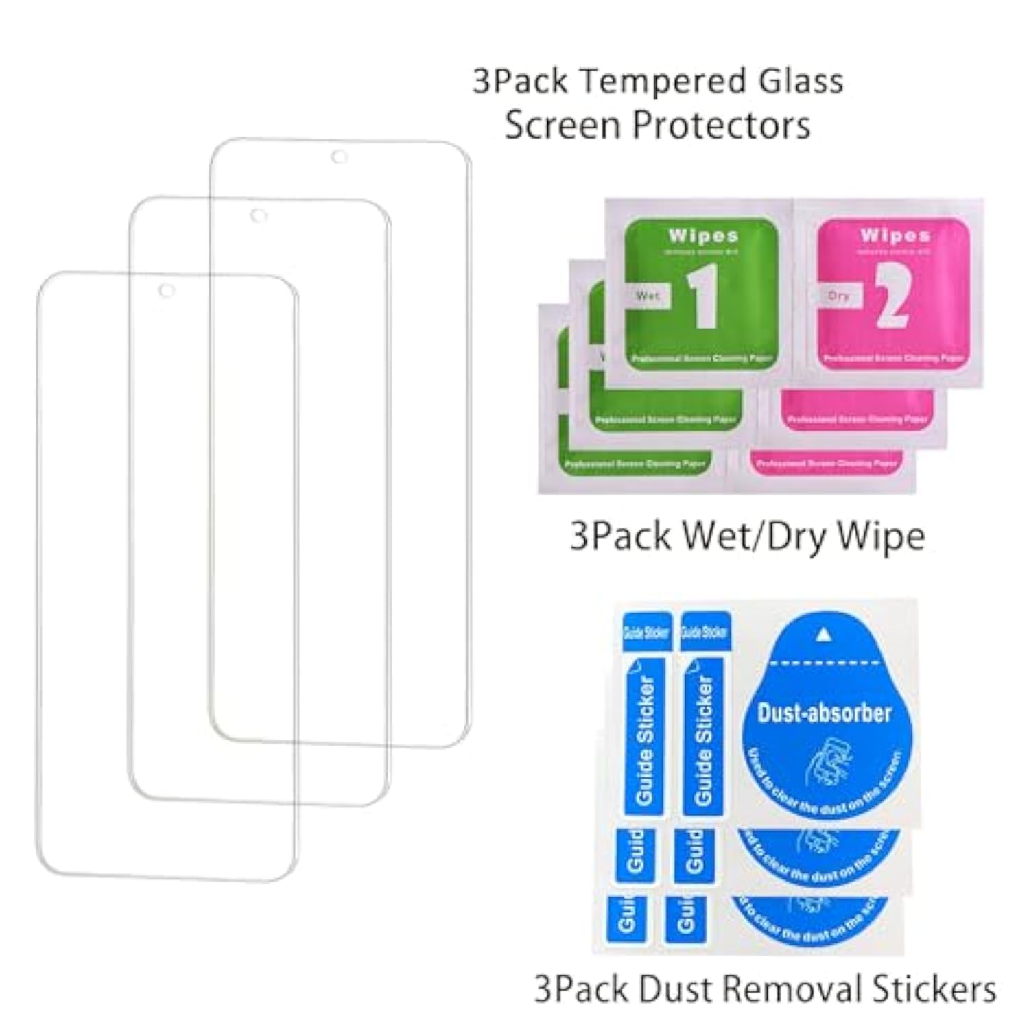 3 Pack Tempered Glass Screen Protectors For Nothing Cmf Phone 2 Pro, Anti Scratch, Bubble Free, 9H Hardness