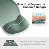 Ergonomic Mouse Pad With Gel Wrist Rest Support Middle Concave Design, Relieve Wrist Pain Mousepad, Non-Slip Base For Laptop, Computer, Office Desk Accessories, Carpal Tunnel Syndrome